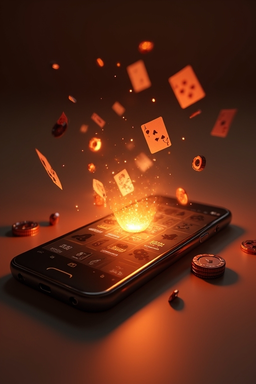 Smartphone mit Spinko Casino App
